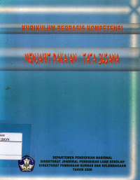 Kurikulum Berbasis Kompetensi Menjahit Pakaian/Tata Busana