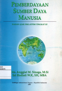 Pemberdayaan Sumber Daya Manusia
