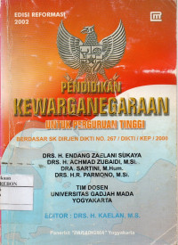 Pendidikan Kewarganegaraan Untuk Perguruan Tinggi