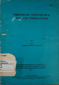 Peranan Statistika Dalam Penelitian